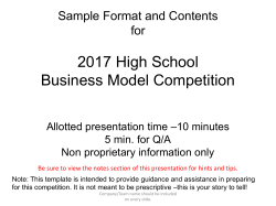 Presentation Guideline