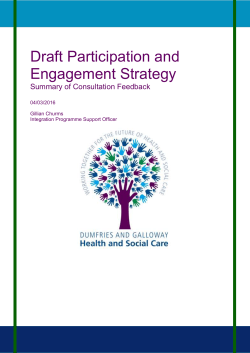 Draft Participation and Engagement Strategy
