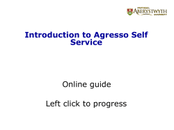 Agresso Fundamentals Training