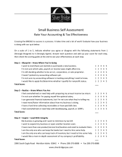 Self Assessment Acctg-Tax