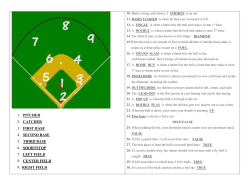 PITCHER CATCHER FIRST BASE SECOND BASE THIRD BASE