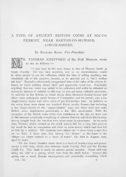 A find of Ancient British coins at South Ferriby, near Barton