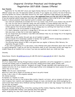 reg returning 2017-18 - Chaparral Christian Preschool and