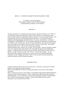 24. difis 2.0 - 3d finite element neutron kinetic code