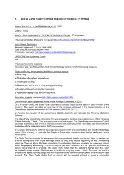 SOC - UNESCO World Heritage Centre