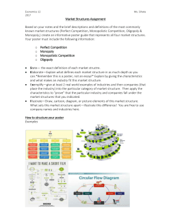 Market Structures Assignment