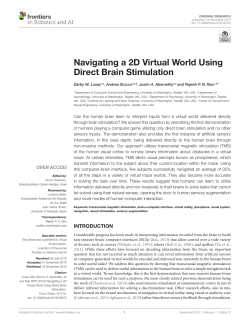 Navigating a 2D Virtual World Using Direct Brain