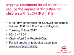 Essex SENCO Update Jan-Feb 2017