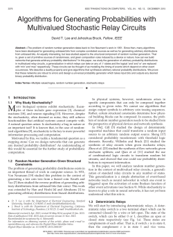 Algorithms for Generating Probabilities with