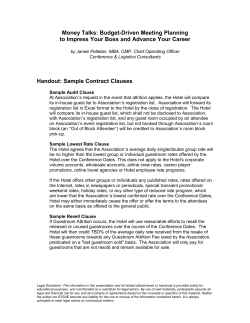Handout: Sample Contract Clauses