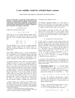 A New Stability Result for Switched Linear Systems