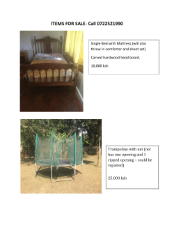 ITEMS FOR SALE