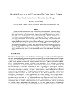 SADE: Injecting Agents into VM Guest OS