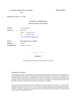 Break Signal Process in MoIP - Telecommunications Industry