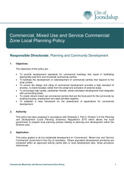 Commercial, Mixed Use and Service