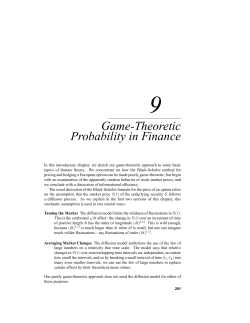 Chapter 9 - Probability and Finance