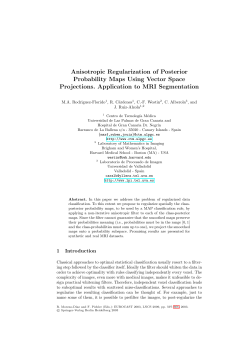 Anisotropic Regularization of Posterior Probability Maps Using