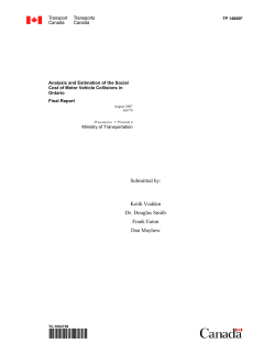 social cost of a fatal - BC Injury Research and Prevention Unit