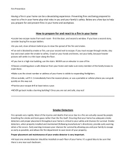 How to prepare for and react to a fire in your home