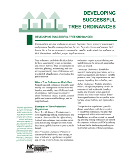 Developing Successful Tree Ordinances | NC State Extension