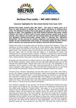 Opening in the Bikepark Serfaus-Fiss