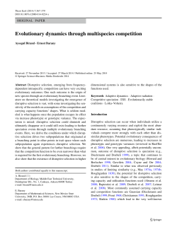 Evolutionary dynamics through multispecies competition