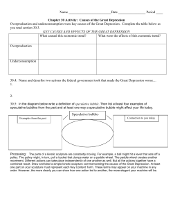 Name Period ____ Chapter 30 Activity: Causes of the Great