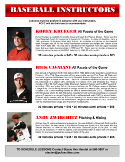 BASEBALL INSTRUCTORS