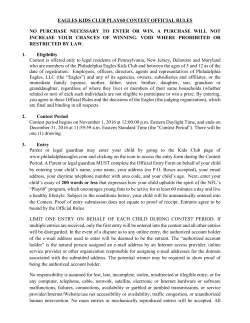 eagles kids club play60 contest official rules no purchase necessary