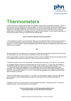 How to check the calibration of your min/max thermometer