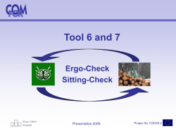 Tool 6 and 7 Ergo-Check Sitting