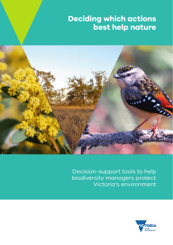 Deciding which actions best help nature