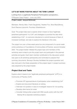 Let`s get more positive about the term `lurker` - Groups-That