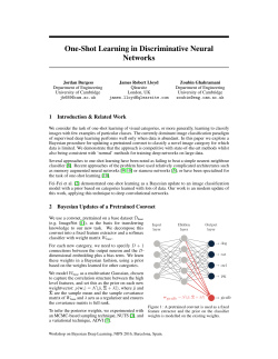 One-Shot Learning in Discriminative Neural Networks