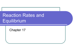 Reaction Rates and Equilibrium