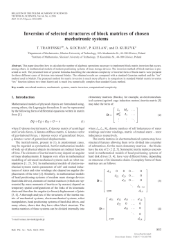 Inversion of selected structures of block matrices of chosen