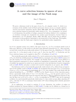 A curve selection lemma in spaces of arcs and the image of the