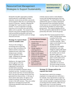 Cost and Resource Management Strategies