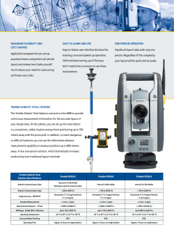 RTS 633 Robotic Total Station