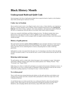 Black and White Quilt Codes