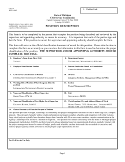 CS-214 Position Description Form