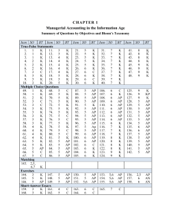 Managerial Accounting in the Information Age