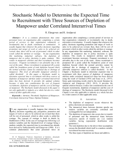 Stochastic Model to Determine the Expected Time to Recruitment