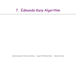 Max Flow Edmonds-Karp algorithm Demo