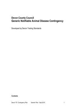 notifiable animal disease contingency plan template