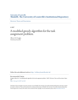 A modified greedy algorithm for the task assignment problem.