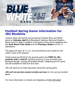 Football Spring Game information for JSU Students