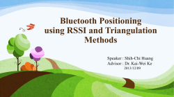 Bluetooth Positioning using RSSI and Triangulation Methods