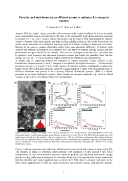 Porosity and stoichiometry as efficient means to optimize Li storage