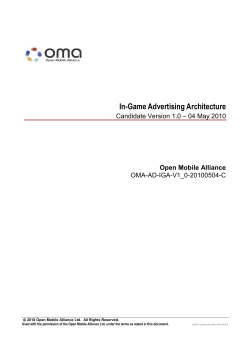 In-Game Advertising Architecture